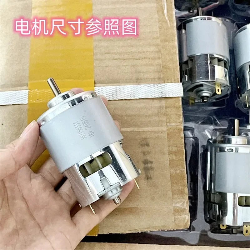 RS-887 Motor DC 12V 18V 19700RPM High Speed High Power Double Ball Bearing 48mm Motor Carbon Brush Electric Drill Garden Tool
