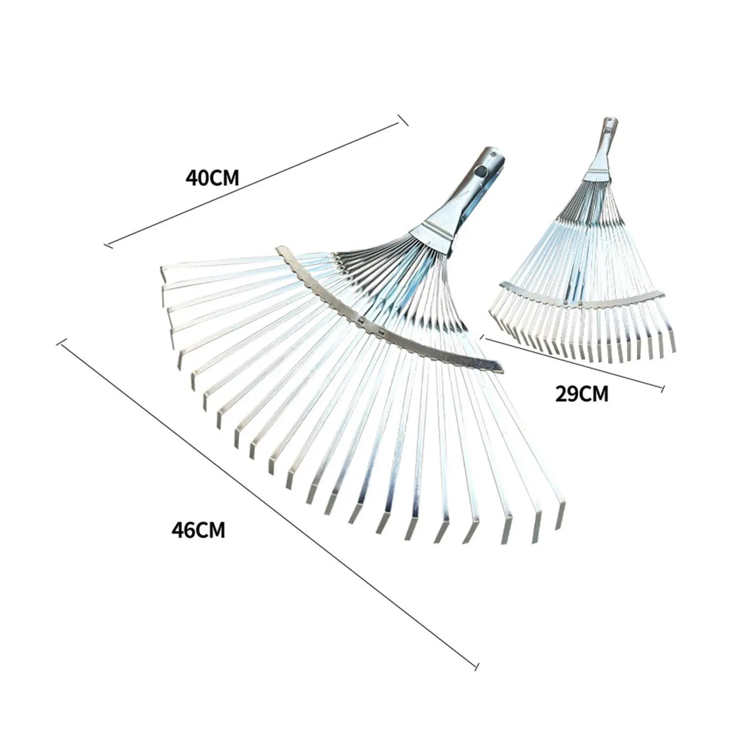 Telescopic Garden Leaf Rake – Adjustable Extendable Metal Rake for Leaves & Lawn Cleaning