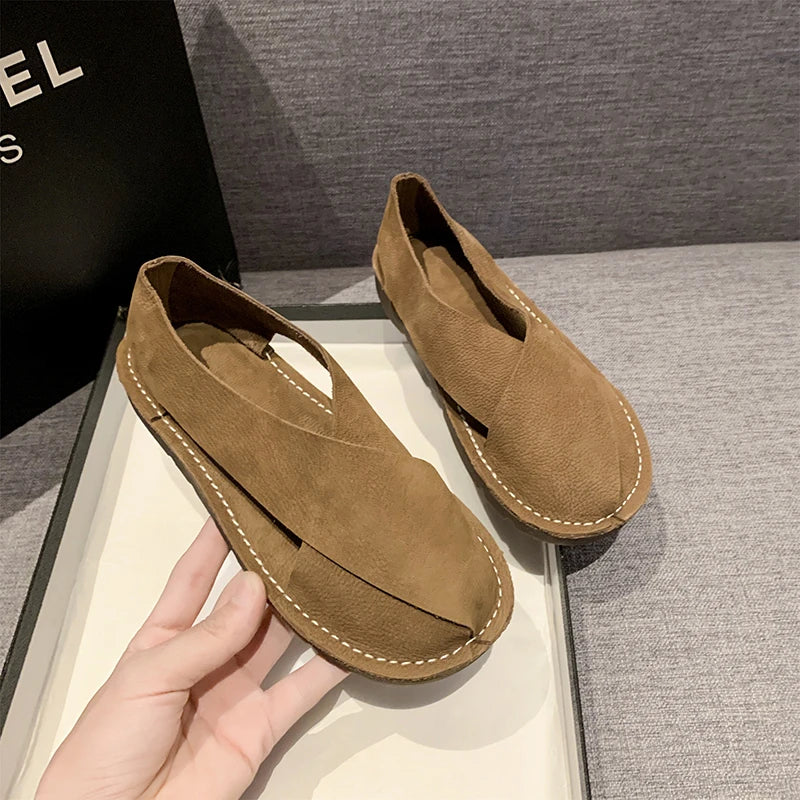 Women Shoes Sandals Flat Low Heel Sneakers Casual Gladiator Barefoot Loafers Slip-on Summer Spring Comfortable on Promotion 2024