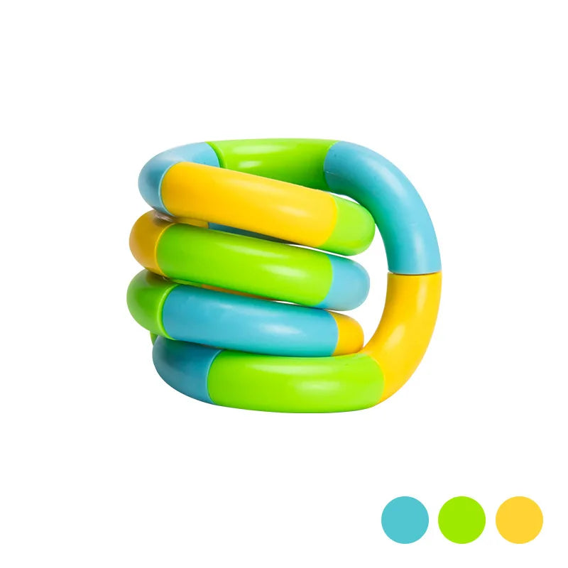 Twisted Ring Magic Figet Magic Trick Rope Creative DIY Winding Leisure Education Stress Relief for Kid Xmas Toy Random Send