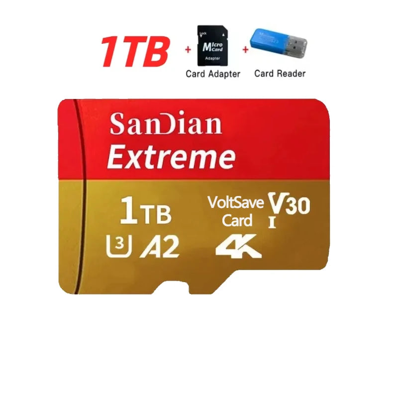 Class 10 Memory SD Cards USB Adapter SD Memory Cards 512GB 256GB High Speed Micro TF/SD Card For Mobile Phone/Laptop
