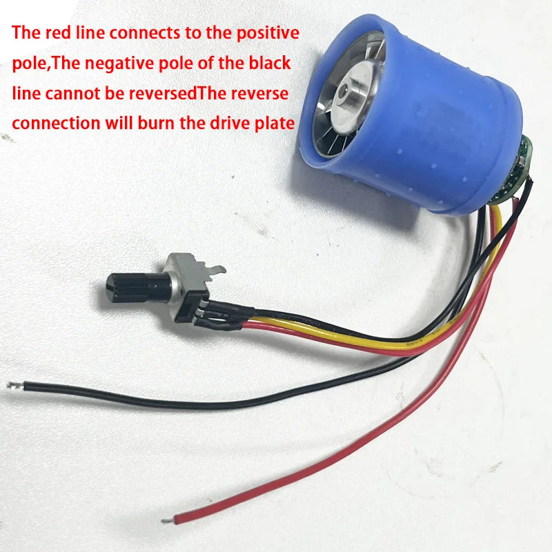 DC 9V 12V 24V 100000RPM Ultra-high Speed BLDC 3-Phase Brushless Motor Equipped w/ driver CNC Aluminum Alloy Impeller Ducted Fan