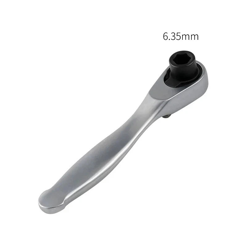 1/4 Ratchet Double Head Fast Ratchet Wrench Double-Ended Mini Socket Wrench Set Bicycle Workshop Tool Hand Tools