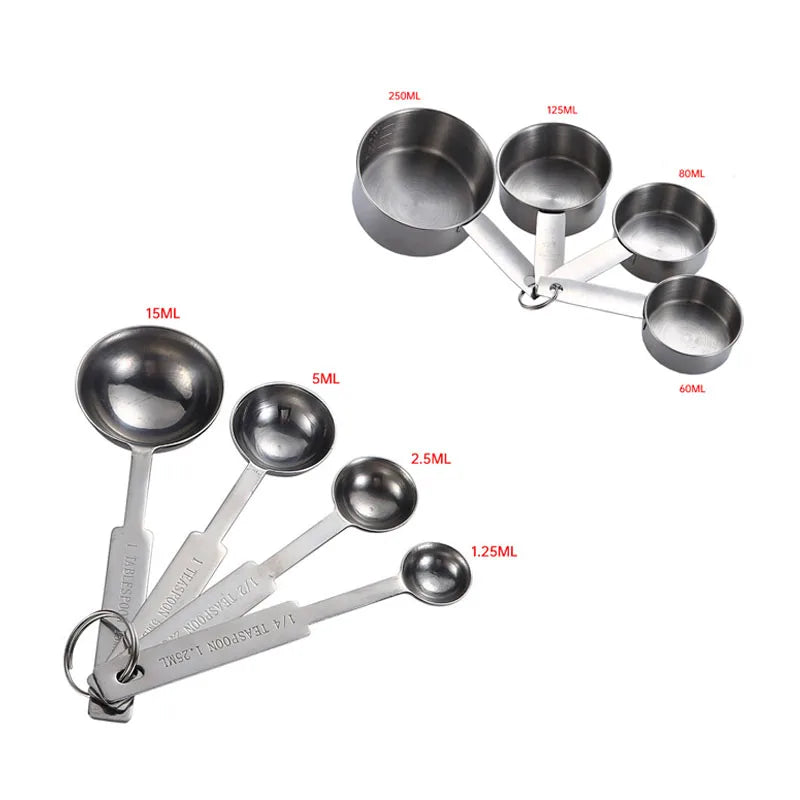 Stainless Measuring Spoons & Cups - 4 to 10 Piece Baking Set - photo 11
