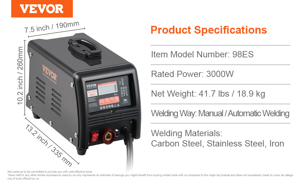 SucceBuy Stud Welder Dent Repair Kit 3KW Spot Welder Dent Puller Auto Body Spot Welding Dent Puller Machine for Car Dent Repair