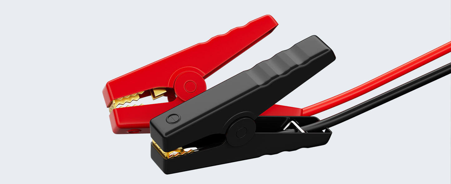 Jumper Cable Clamps with Power Wheel Battery Adapter For DE.WALT 20V Batteries Jumper Starter for Car Jump Starting Using Tool