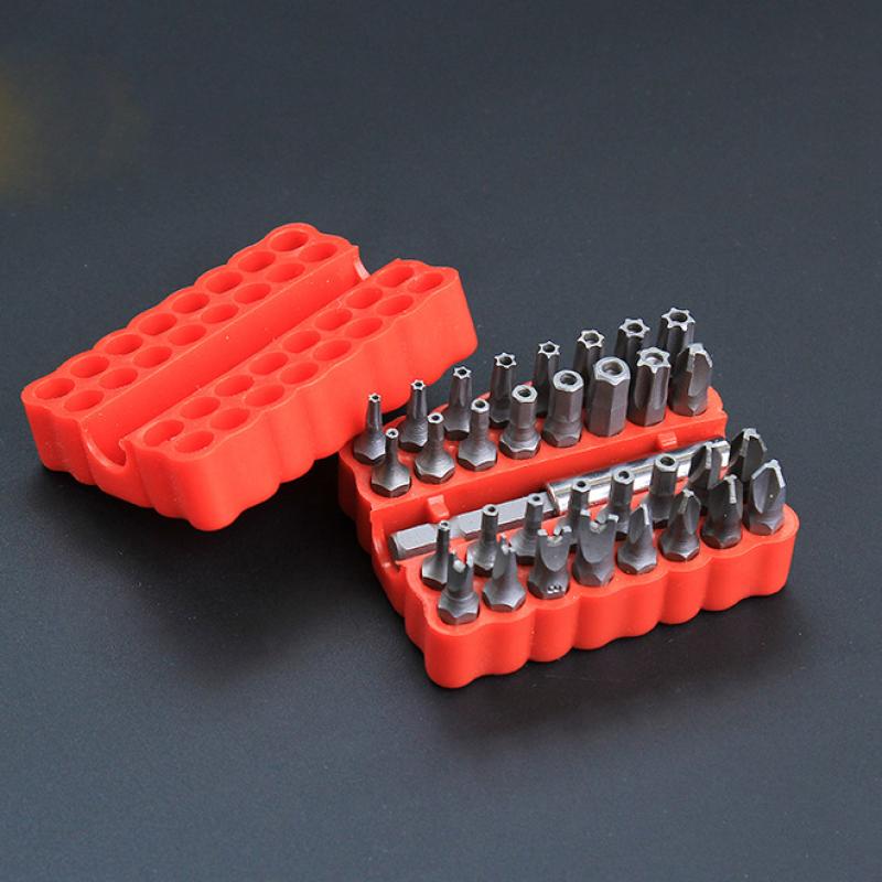 33PCS Torx Hex Star Security Screwdriver Bit Set – Magnetic Extension Holder | Tamper Proof Woodworking Tools