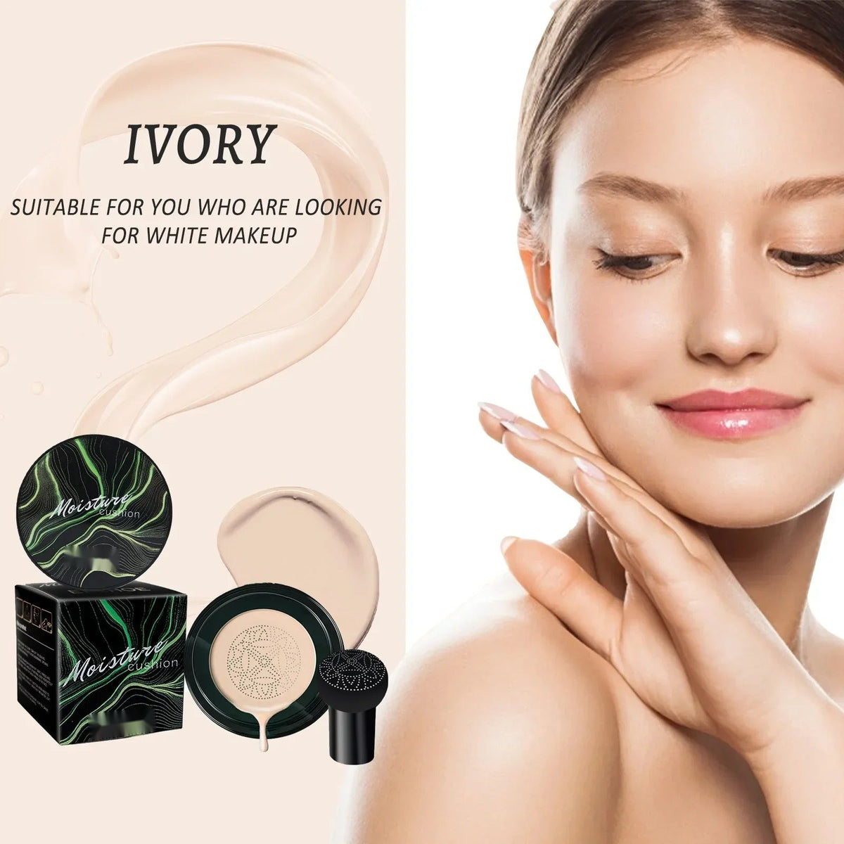 Moisturizing Waterproof CC Cream Foundation with Applicator