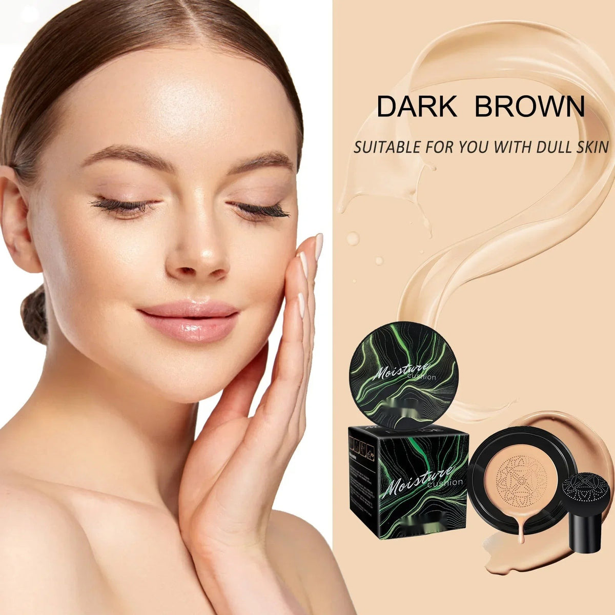 Moisturizing Waterproof CC Cream Foundation with Applicator
