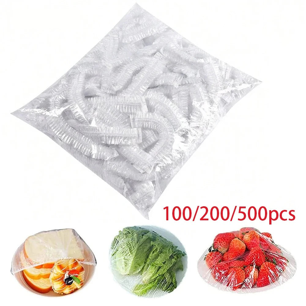 Reusable Food Storage Covers - Elastic Bowl & Plate Lid Bags for Leftovers