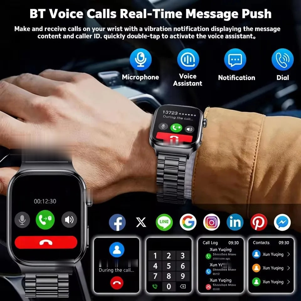 Smart Watch with Heart rate, Body Fat& Bluetooth Call - photo 7