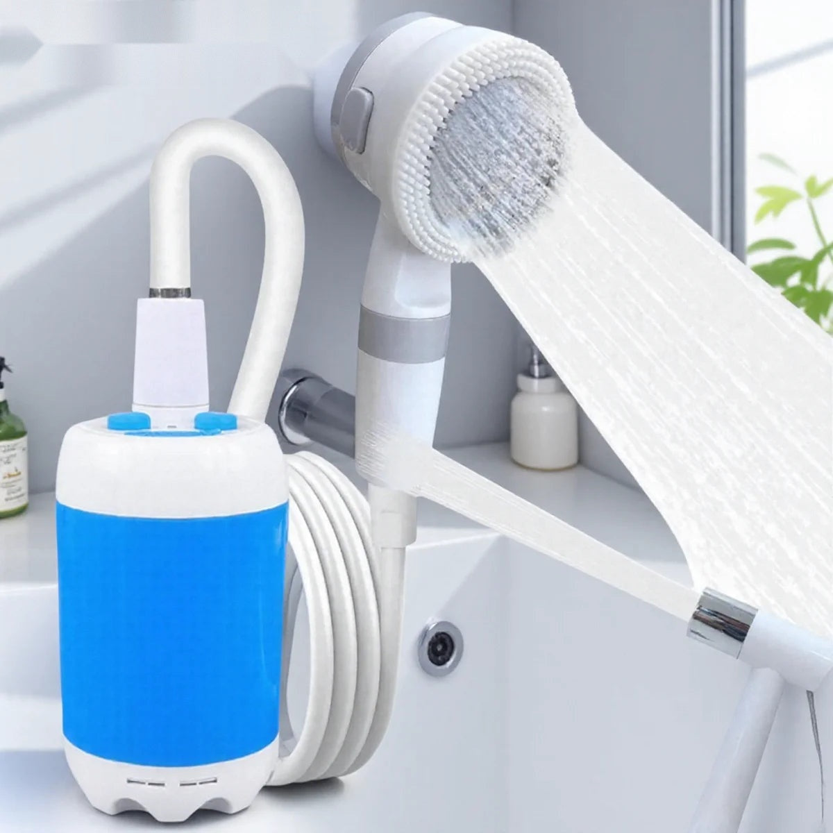 Portable Rechargeable Handheld Shower - Outdoor Sprayer for Dog Bathing & Car Washing