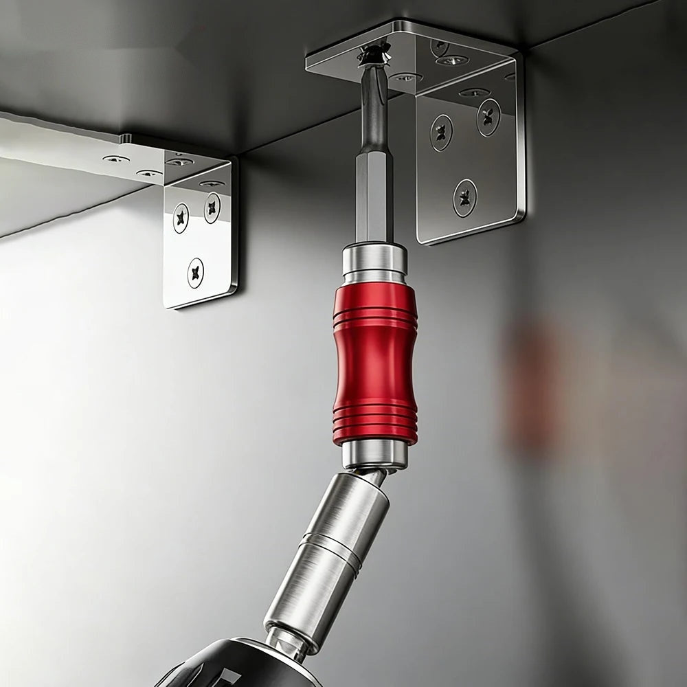 Magnetic Swiveling Drill Bit Holder - Quick Release 1/4 Inch Hex