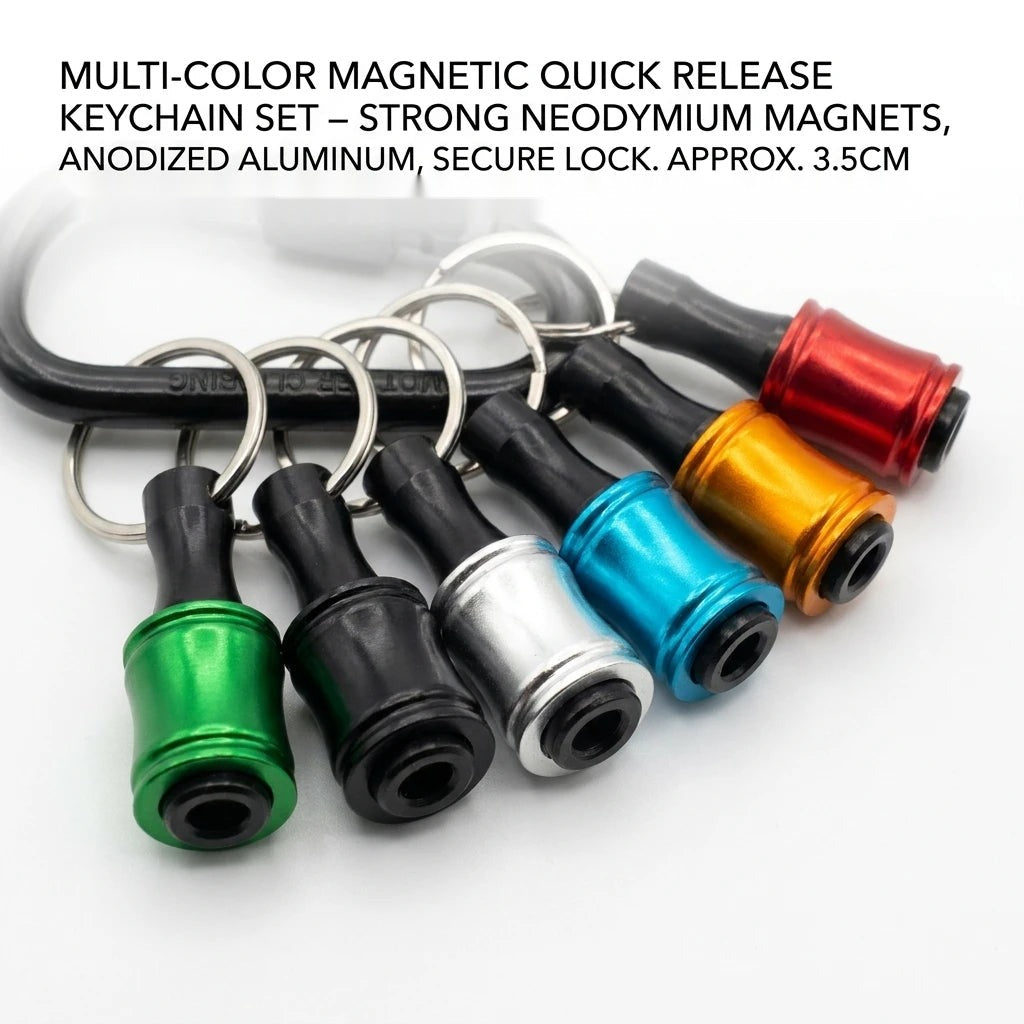 6PC Color-Coded Hex Screwdriver Set with Quick-Change Keychain