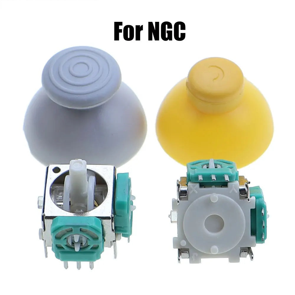 3D Analog Joystick Replacement for GameCube Controller - Gray/Yellow