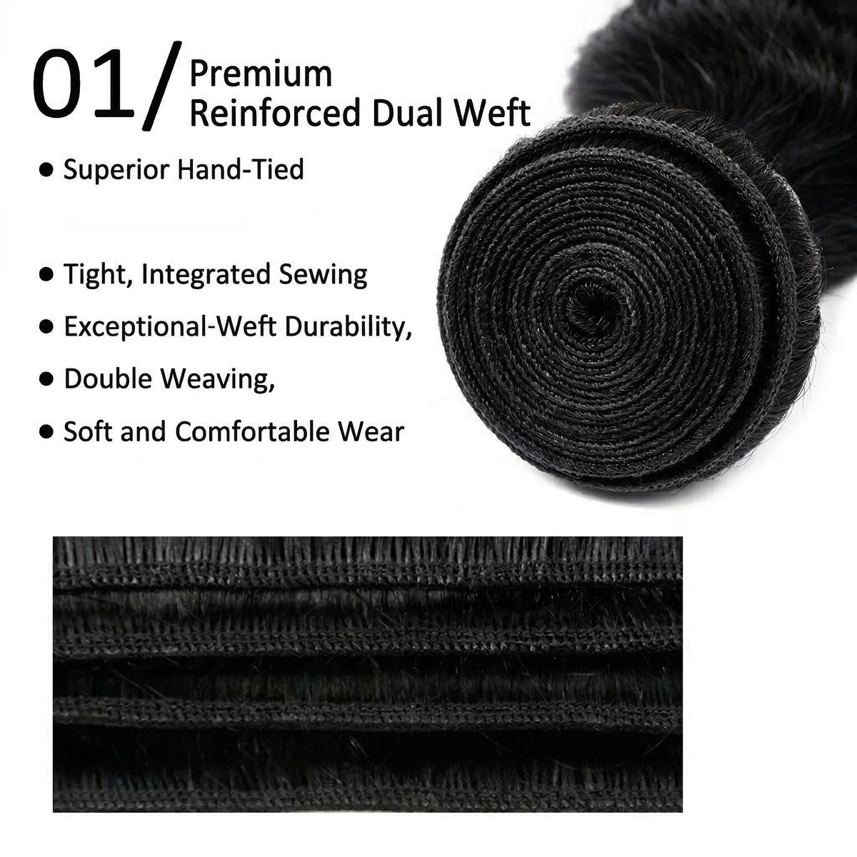 Loose Wave Human Hair Bundles 30-40 Inch - 3, 4 or 5 Bundles