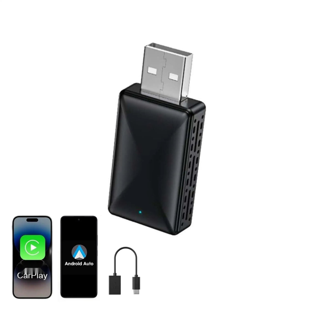 2-in-1 Wireless CarPlay & Android Auto Mini Adapter