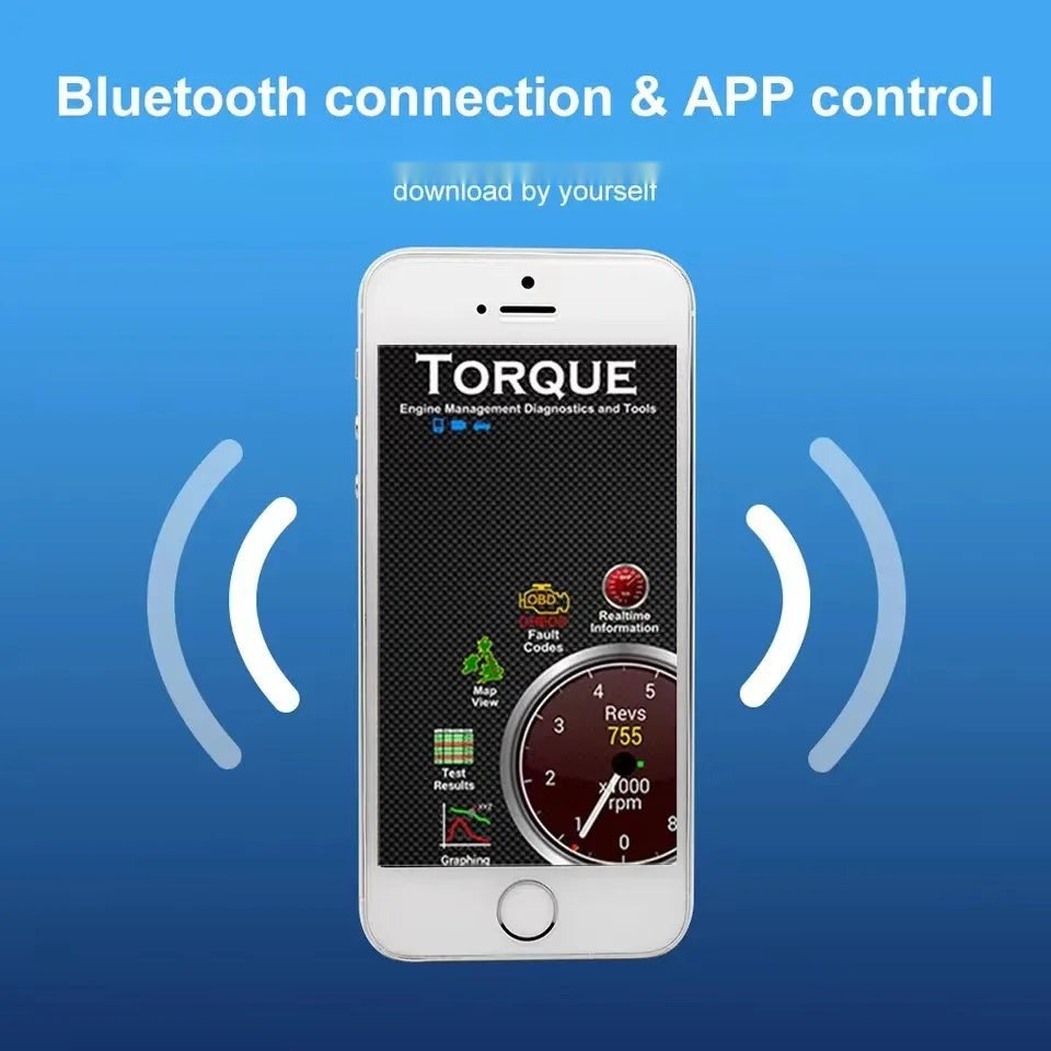 Mini ELM327 Bluetooth OBD2 Diagnostic Scanner (V1.5)