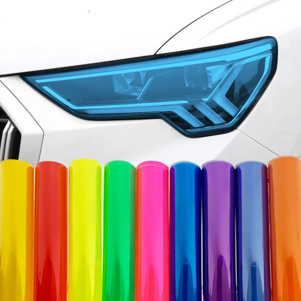 30cm x 1m Waterproof Car Light Tint Film - Headlight Taillight Wrap