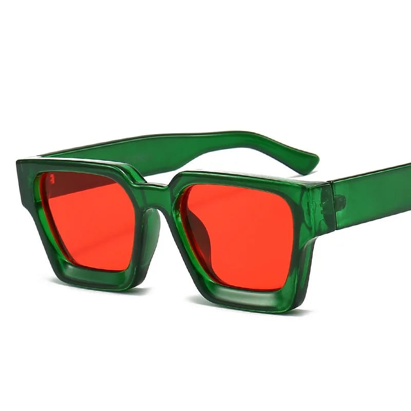 SHAUNA Retro Square Sunglasses for Women – UV400 Protection
