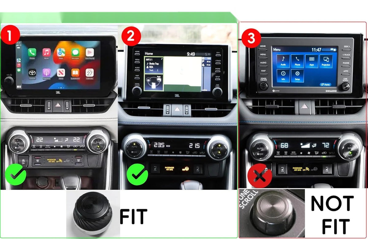 Car Engine Start Stop Button Trim Cover For RAV4 2019-2025 Center Console Air Conditioning Knob Rings Volume Switch Cover