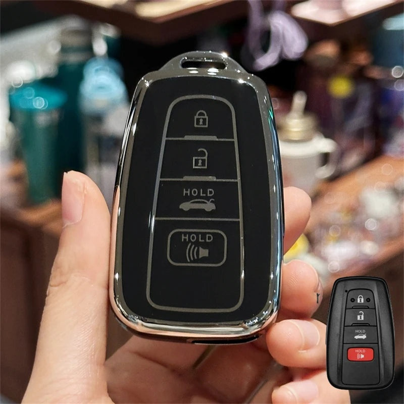 Key Fob Cover for RAV4 Highlander Camry Corolla (2018-2024)