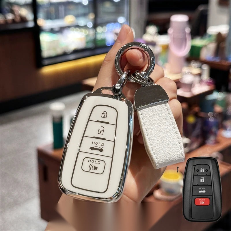 Key Fob Cover for RAV4 Highlander Camry Corolla (2018-2024)