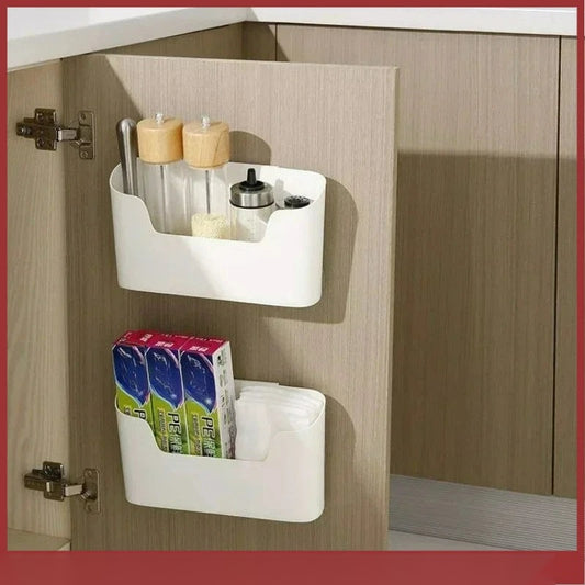 Adhesive Wall-Mounted Storage Box - Cabinet Door and Under-Sink Rack