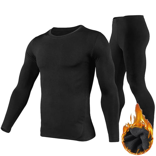 Men's Thermal Underwear Set - Long Johns Top and Bottom Base Layer