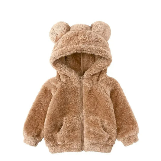Girls Cartoon Hooded Winter Coat - Thick Warm Jacket, 1-6 Years