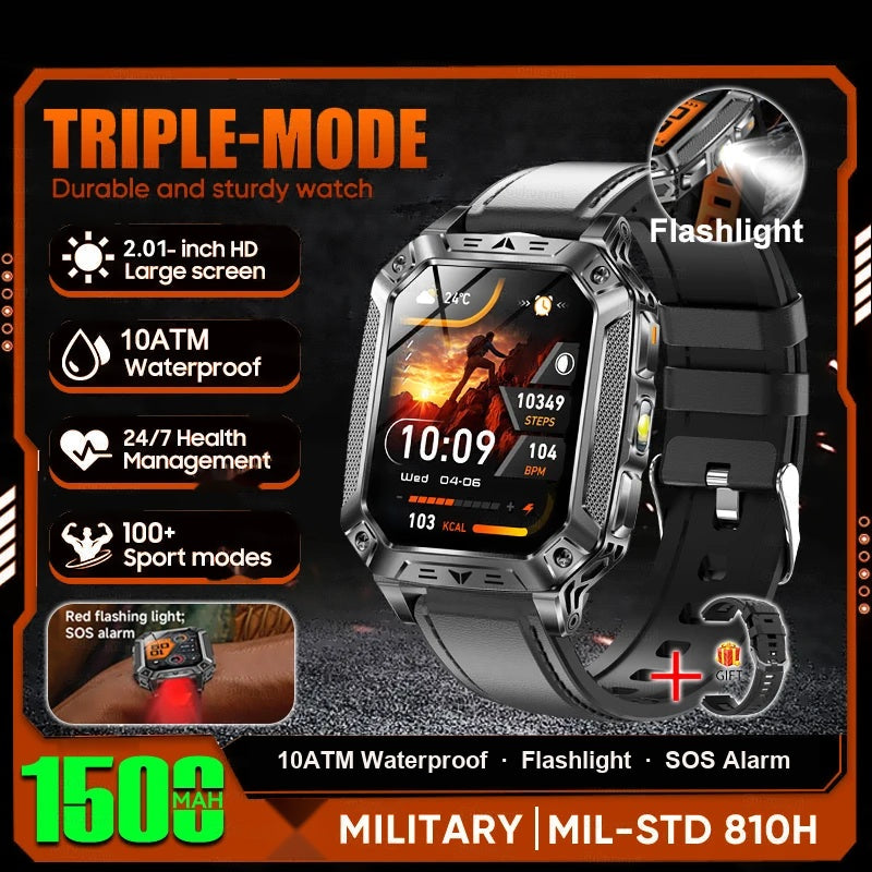 Rugged Smart Watch — 1500mAh, 10ATM Waterproof, BT Calling - photo 12