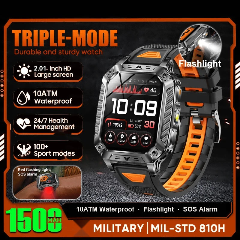 Rugged Smart Watch — 1500mAh, 10ATM Waterproof, BT Calling - photo 10