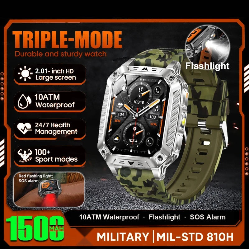 Rugged Smart Watch — 1500mAh, 10ATM Waterproof, BT Calling - photo 18