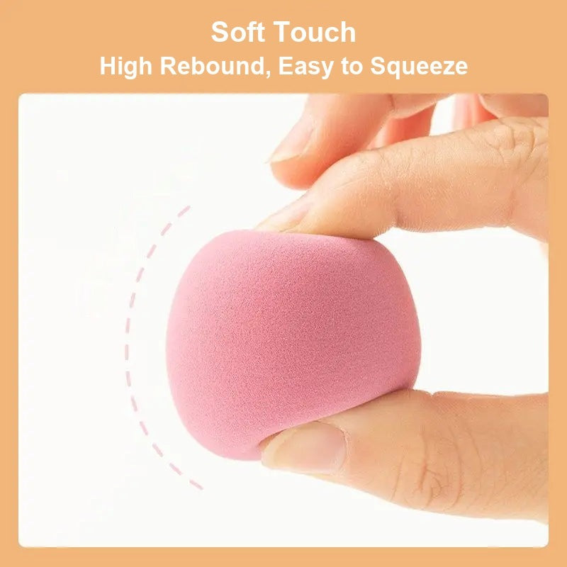 Dual-Use Makeup Sponge Set with Beauty Egg, Finger Sponges & Storage Box - photo 6