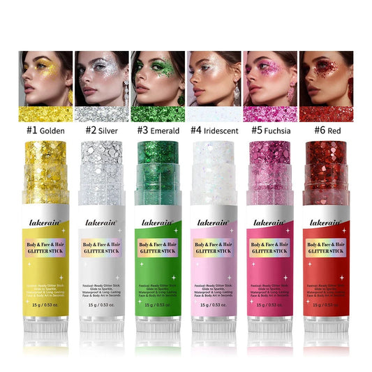 Sequin Glitter Gel Stick for Body Art, Party & Stage Makeup