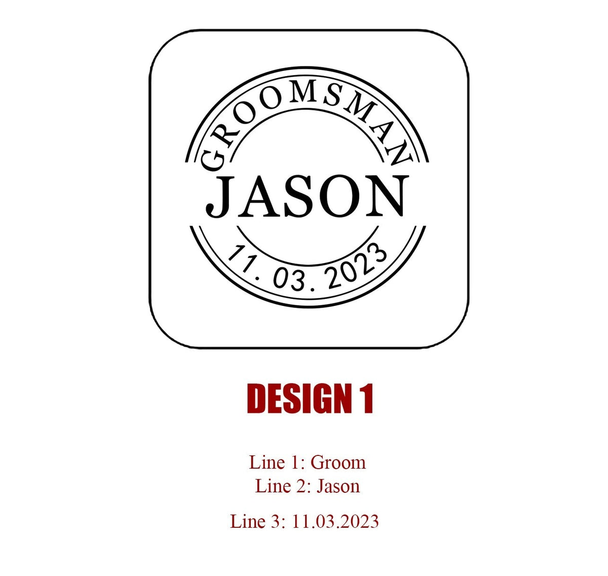 Personalized Wooden Cufflinks - Custom Gift for Groomsmen and Dad - photo 9