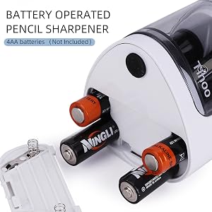 Tenwin New Two-hole Electric Automatic Pencil Sharpener Switch Pencil Sharpener Home Office School Supplies Stationery Art