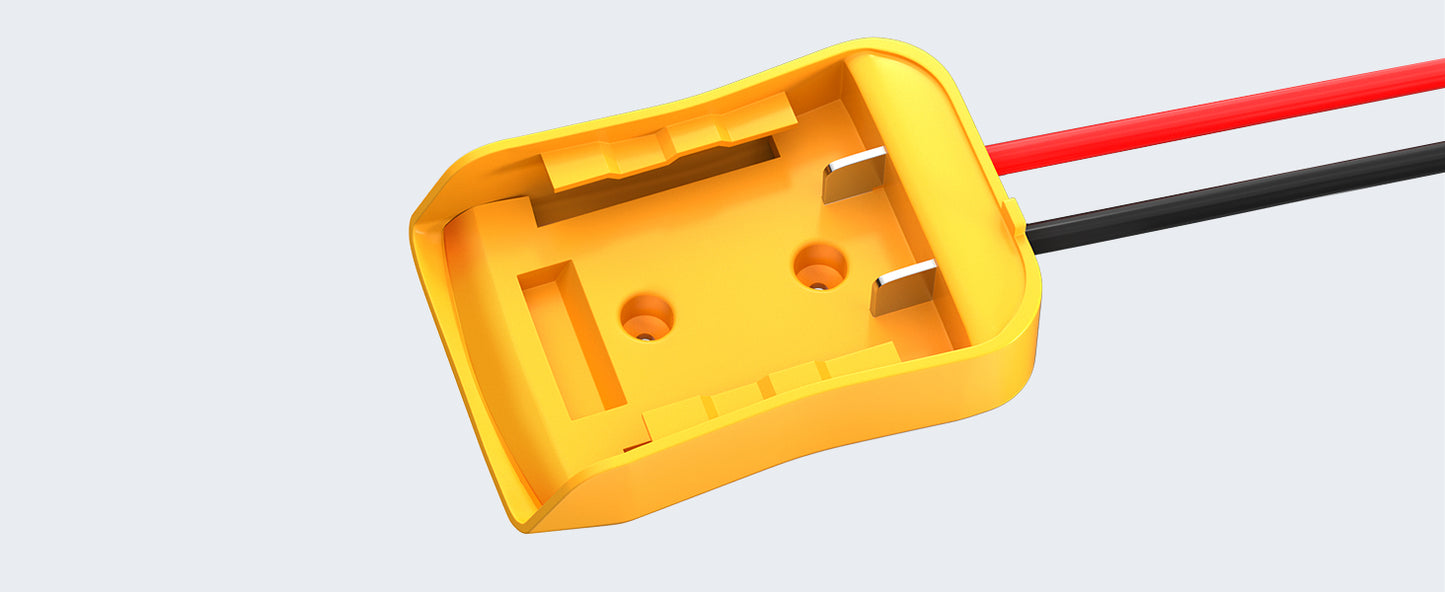 Jumper Cable Clamps with Power Wheel Battery Adapter For DE.WALT 20V Batteries Jumper Starter for Car Jump Starting Using Tool