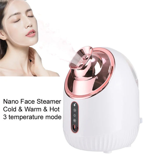 Nano Mist Face Steamer - Hot, Warm & Cool Facial Sauna Humidifier