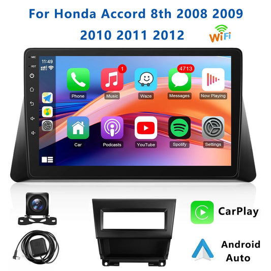 10.1" Car Stereo with Apple CarPlay & Android Auto, Compatible with Honda Accord 8th