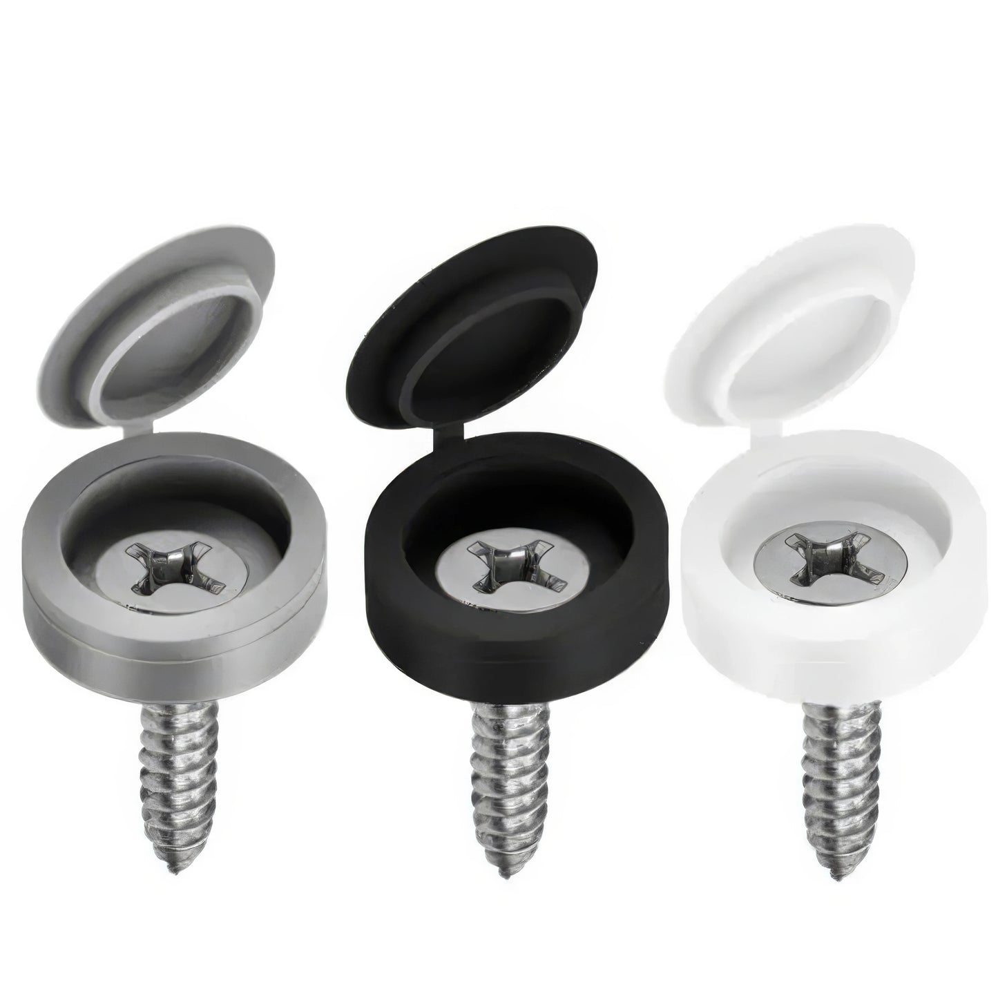 50/100 Self Tapping Screw Covers in Black/white, Easy To Install, Used for Walls, Cabinets, Furniture, Decorative Covers