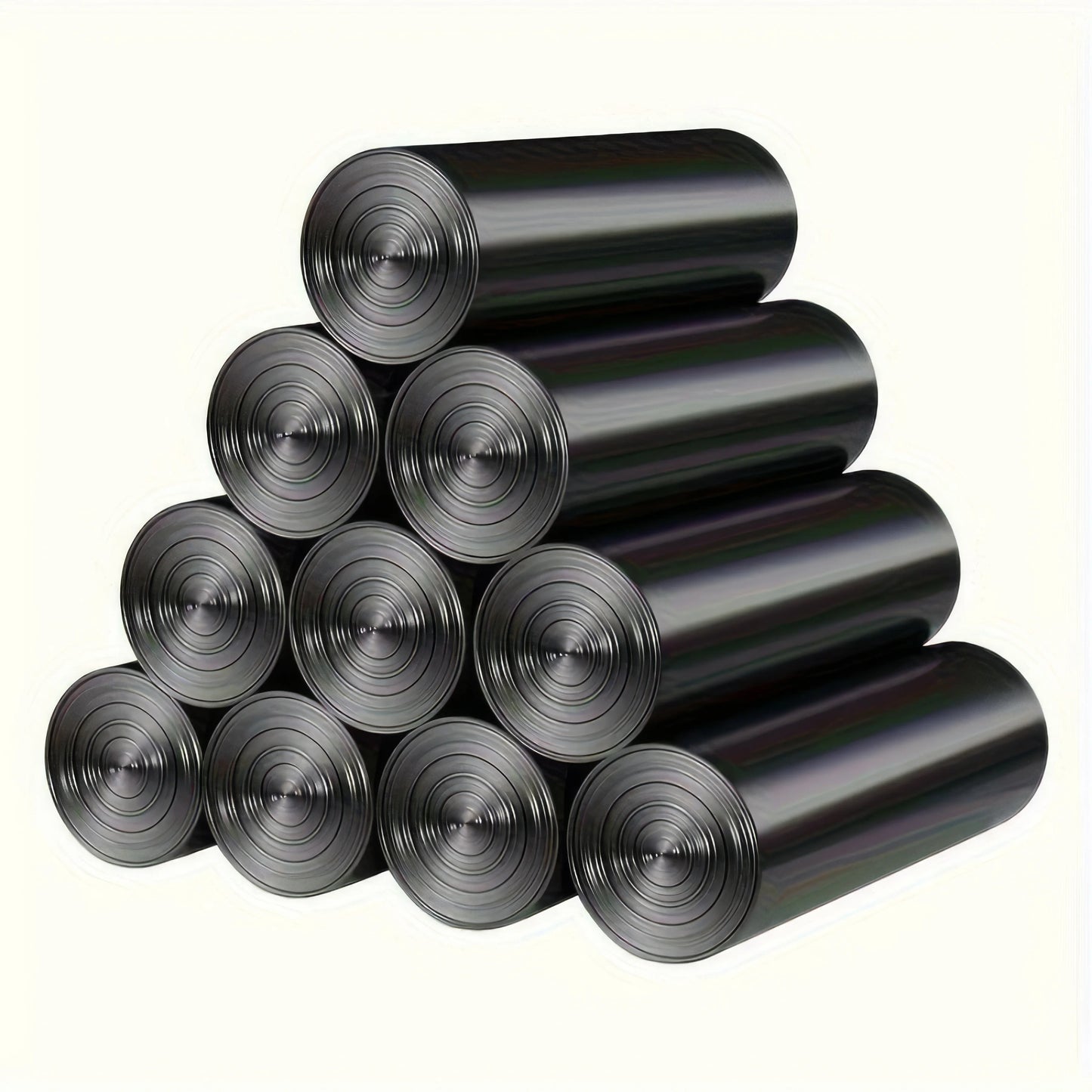 100 Odor-Resistant Black Garbage Bags for Small Cans