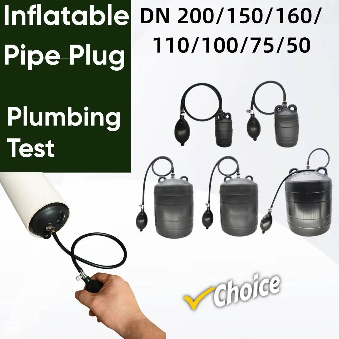 Pipe Natural Rubber Drain Air Bag Inflatable Bung Stop Plug Block DN 200/150/160/ 110/100/75/50