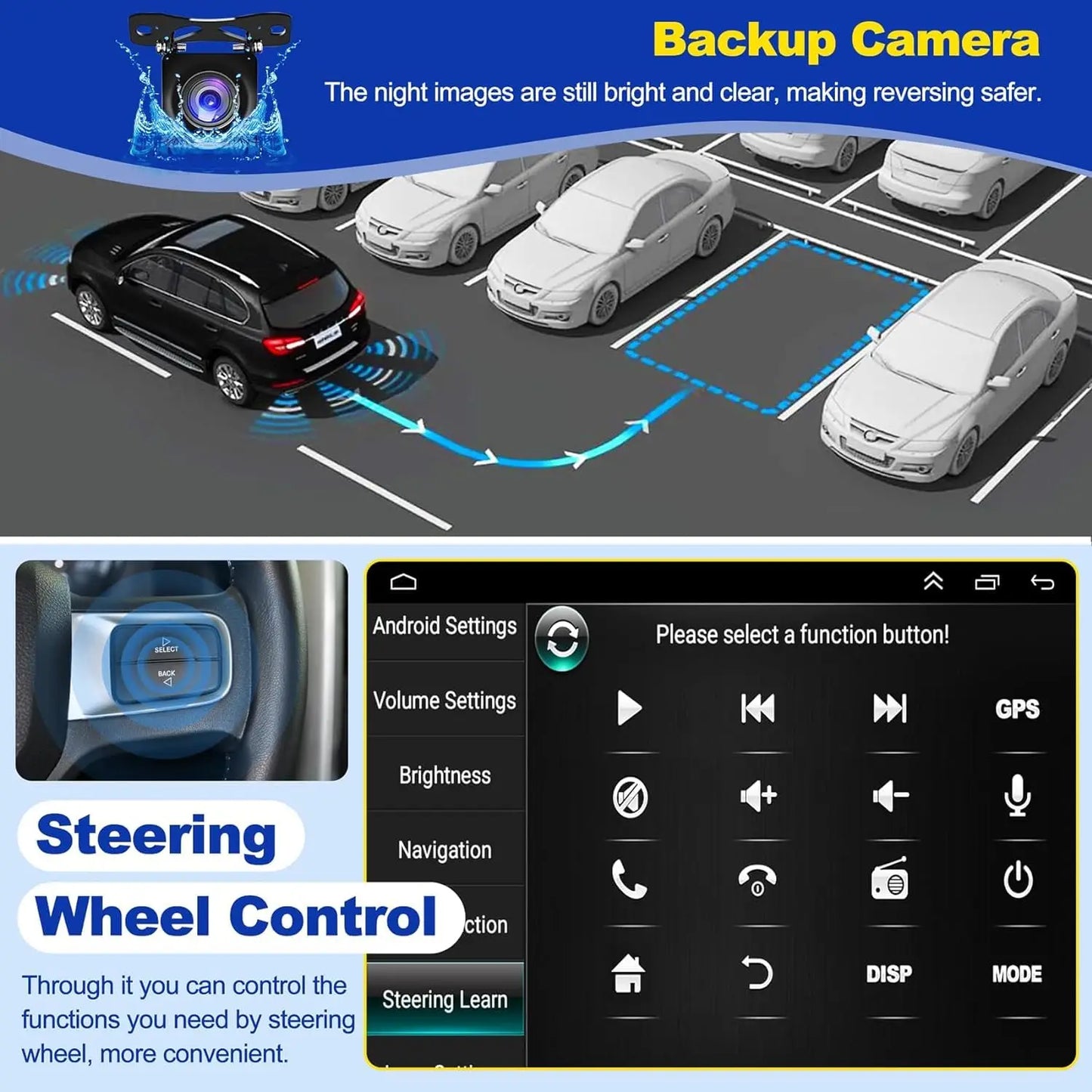 Android Radio for【Chevy Silverado 2014 2015 2016 2017 2018】with 10 inch Touch Screen Wireless Carplay,Android Auto,FM/RDS Radio SWC Online Navigation