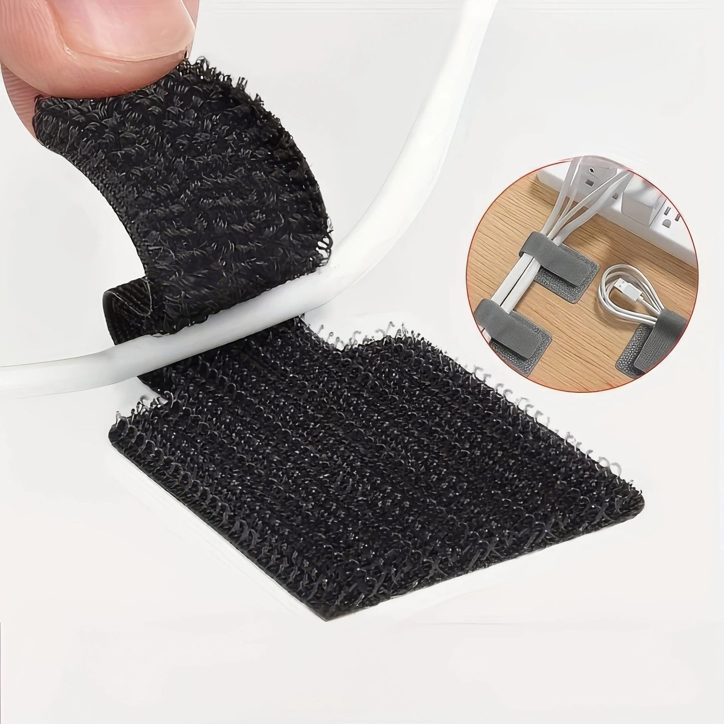 10 Durable Wire Ties, Multifunctional and Practical, Reusable, Tidy Up Messy Wires, Suitable for Daily Use