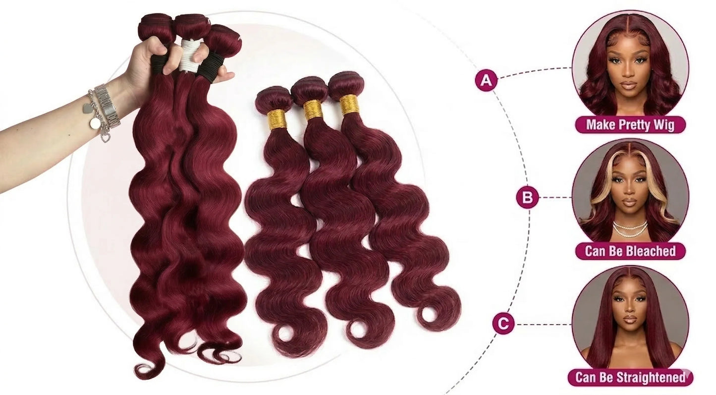 Velvet 40Inch Highlight Ombre Body Wave Bundles Human Hair Colored 4/27 Honey Blonde Brazilian Raw Human Hair Bundles Extensions