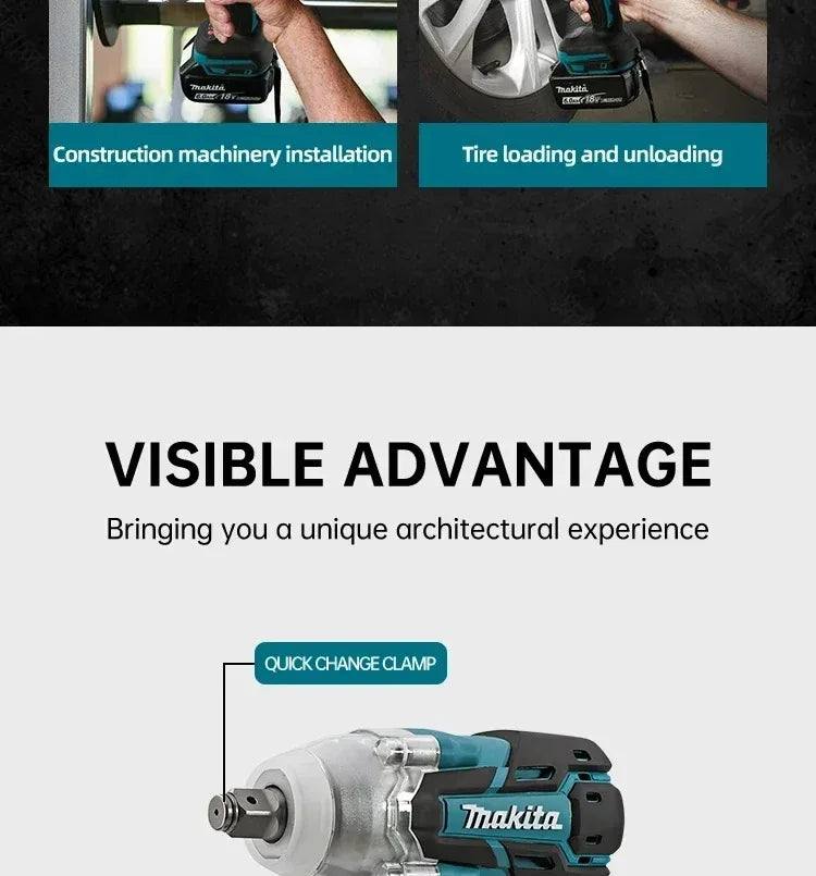 Makita DTW285 18V Brushless Cordless Impact Wrench – High-Torque Power Tool (Tool Only)
