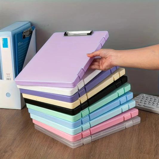 2 Color Folder Storage Boxes, for Organizing Exam Papers, Dustproof and Waterproof, Suitable for Use in Classrooms/homes