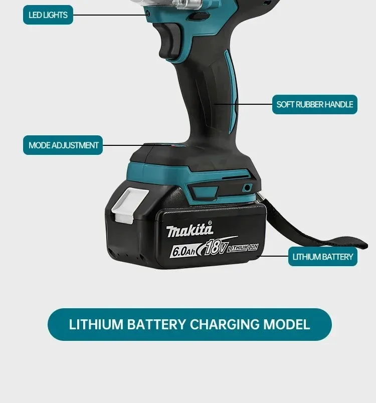 Makita DTW285 18V Brushless Cordless Impact Wrench – High-Torque Power Tool (Tool Only)