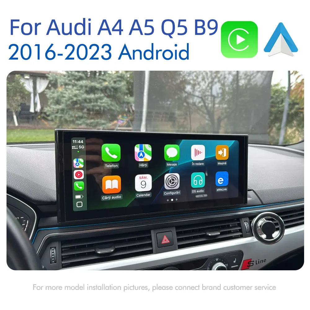 12.3" Car Stereo with Apple CarPlay & Android Auto, Compatible with Audi A4 A5 Q5 B9 (2016-2023)